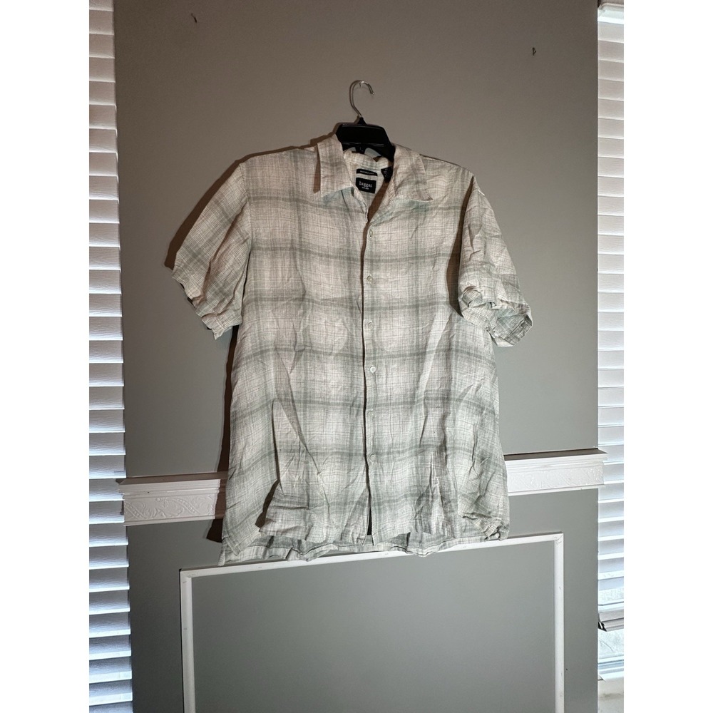 Haggar‎ Washable Linen Shirt Size XXL